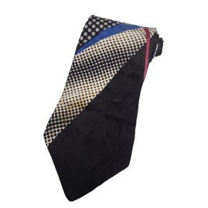 Valentino Pietro Tie Abstract 100% Silk Multi Color Business